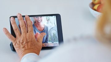 Bath care home Residents get the hand of technology with video calls